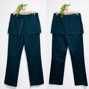 Zara NWOT Gray Skort Pant Trousers